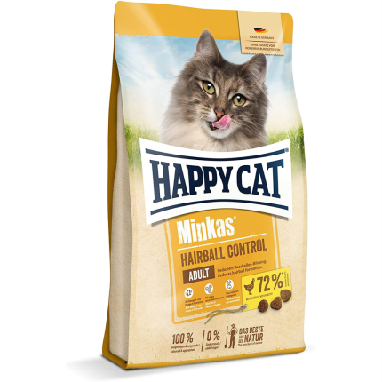 غذای خشک گربه هپی کت مینکاس آنتی هیربال(بسته بندی 1کیلویی)